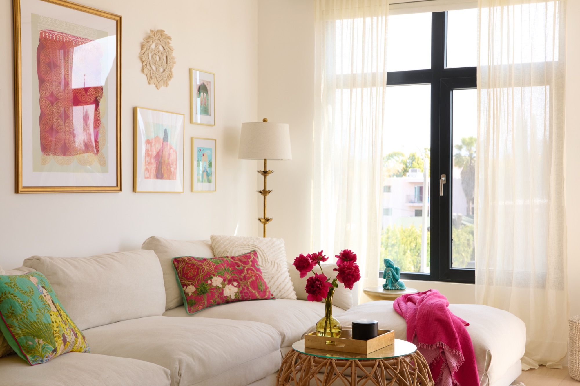 Richa Moorjani Residence · Design by K.L. Fischer for Havenly