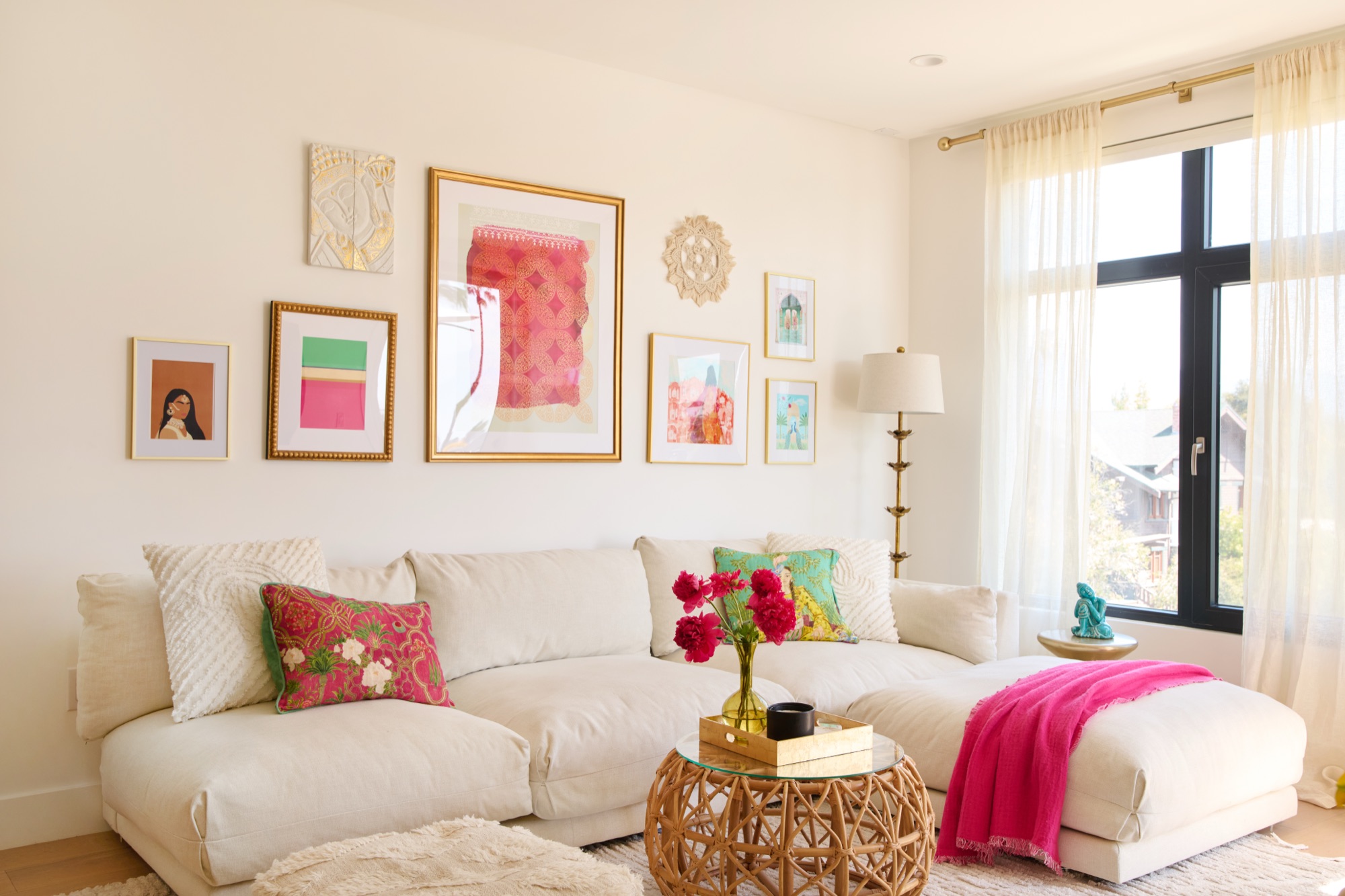 Richa Moorjani Residence · Design by K.L. Fischer for Havenly
